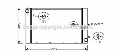 AVA QUALITY COOLING bw2277 -  Радиатор, охлаждение двигателя